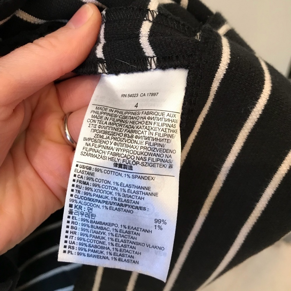 Banana Republic B/W Stripe A Line Dress 4​​​​​​ - Picture 5 of 8